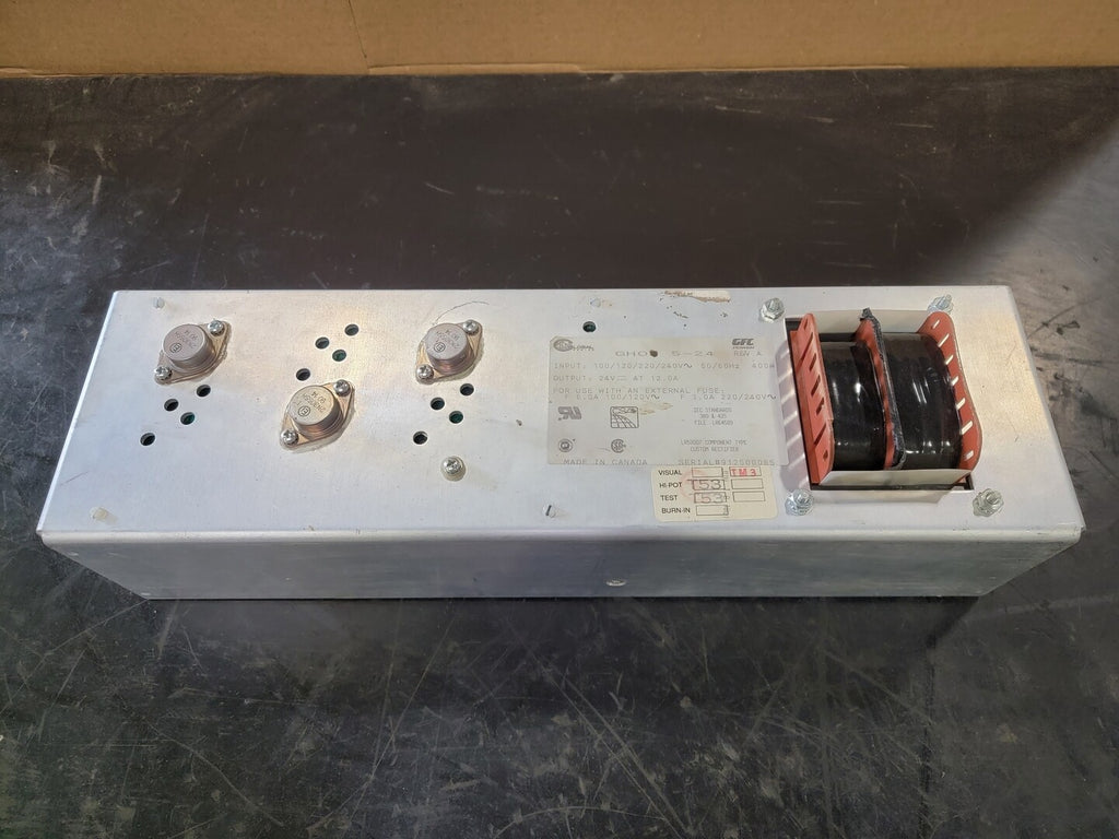 TECTROL 12 Amp 120/240 Volts GFC Linear Power Supply GHOF5-24