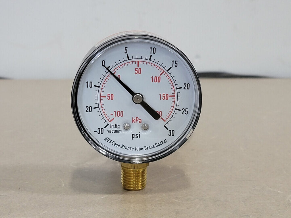 2.5" Pressure Gauge, 200 PSI, 1/2" NPT, 4FLV5B