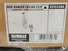 DEWALT 0.300 Head Pin 1" Rod Hanger Ceiling Clip & 1/4" Post Nut (Box of 29)