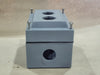 ALLEN-BRADLEY Push Button Enclosure 800H-2HZ4R w/ 3/4" Conduit Hub 1490-N9