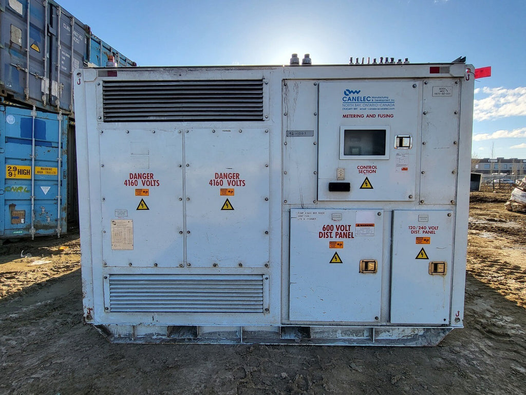 CANELEC MFG. Underground Substation w/ 800kVA Transformer, 4160V HV, 600Y/346V LV