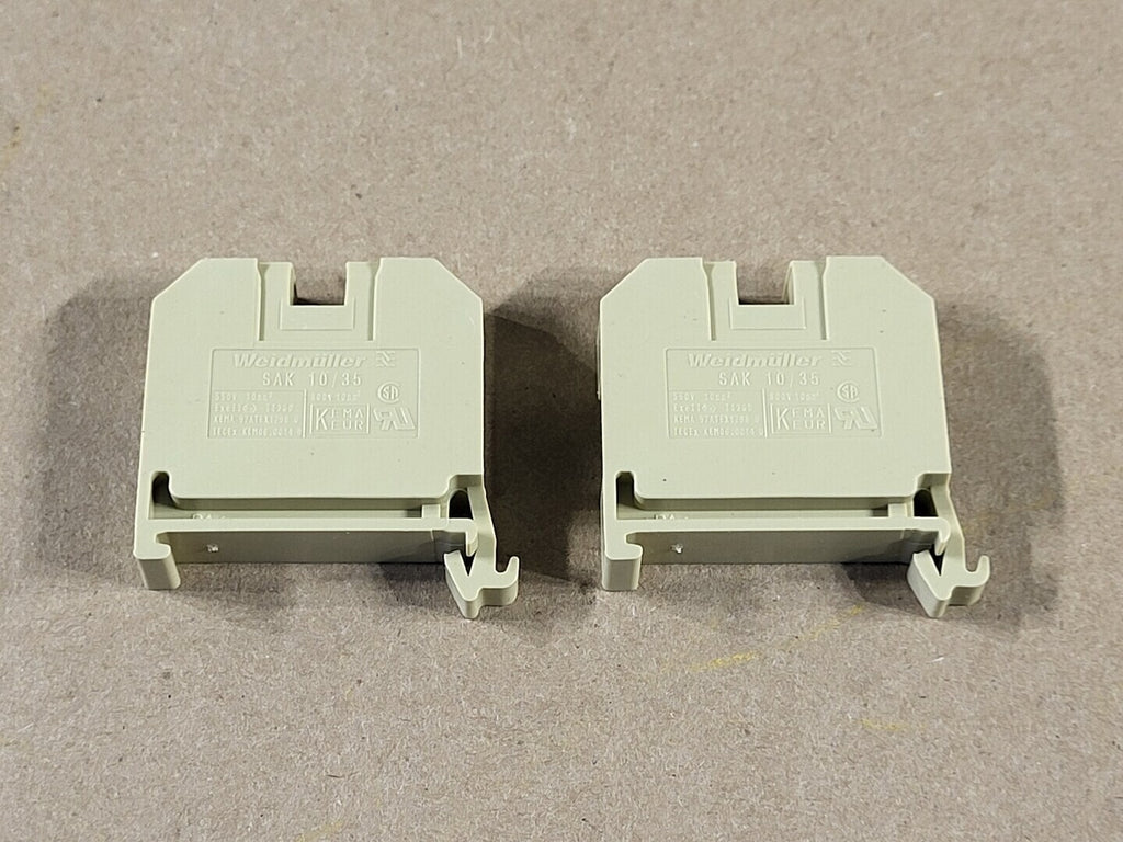 WEIDMULLER Terminal Block SAK 10/35 IFI01277, 0443760000 (Lot of 2)