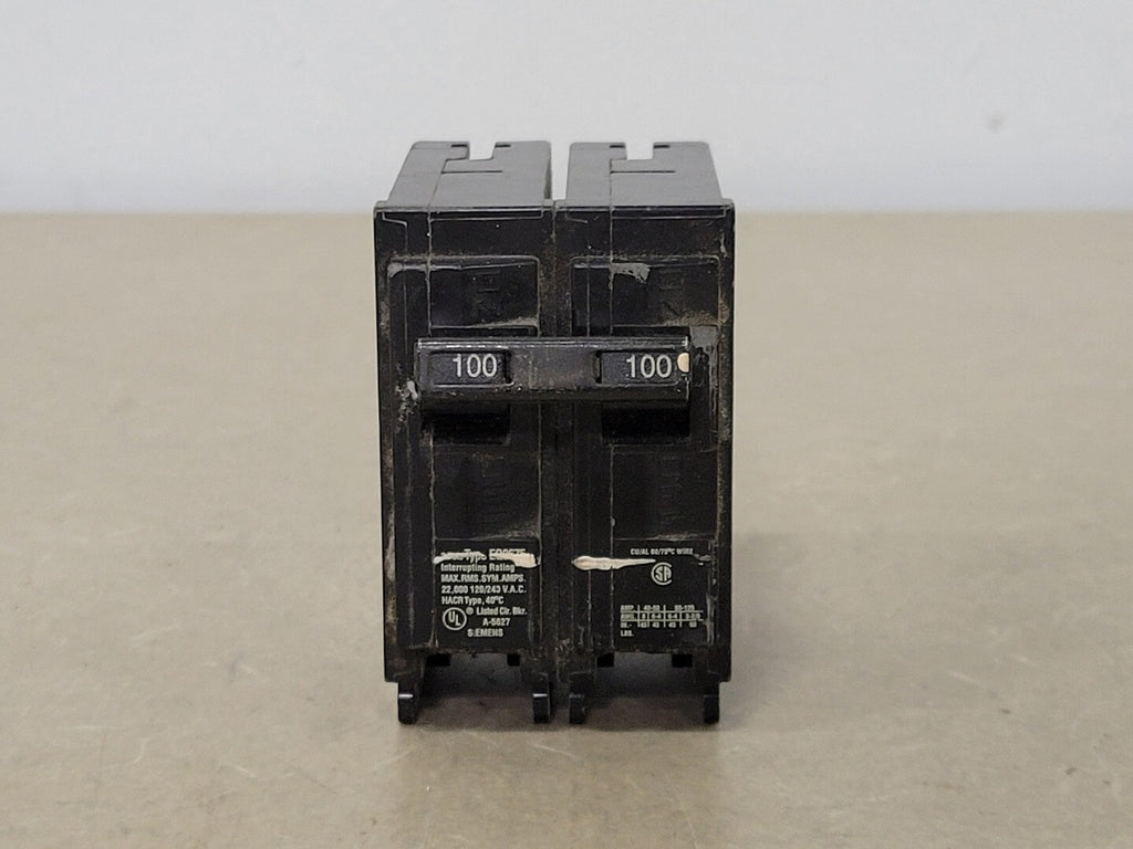 SIEMENS 100 Amp, 2 Pole, 120/240 volts Circuit Breaker EQ9675