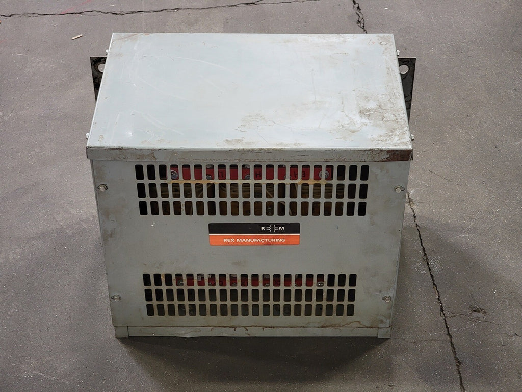 REX MANUFACTURING 15 KVA Transformer, 600 Pri. Volts, 380Y/220 Sec ...