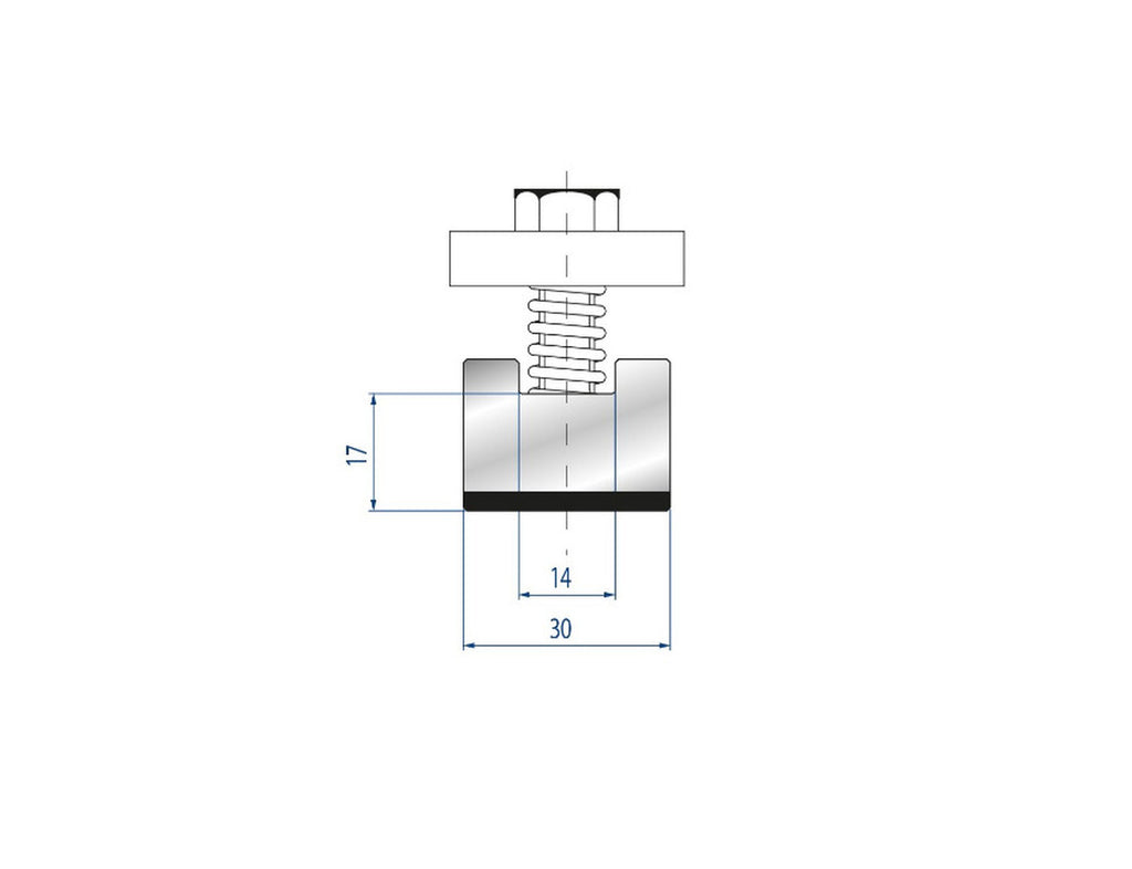 EUROSTAMP Part No. 1043 @ 415mm H=17 Flat Element