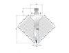 EUROSTAMP Part No. 1308 @ 25mm 28 Degree Hemming Die Straight Punch