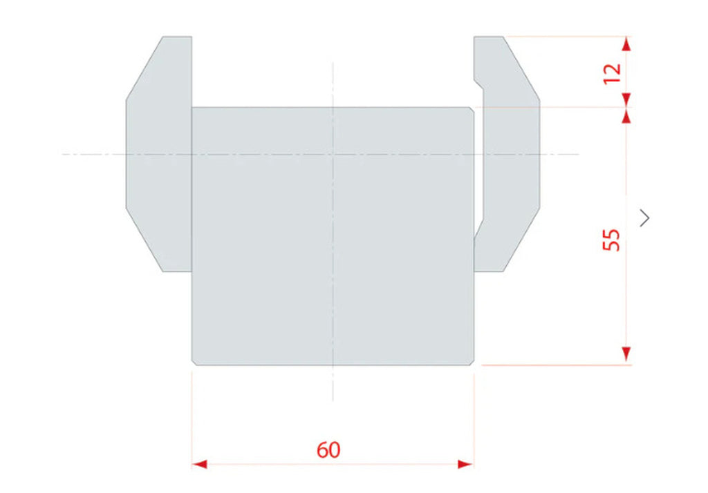 EUROSTAMP Part No. 4050 @ 415mm Filler Block + 2 Clamps