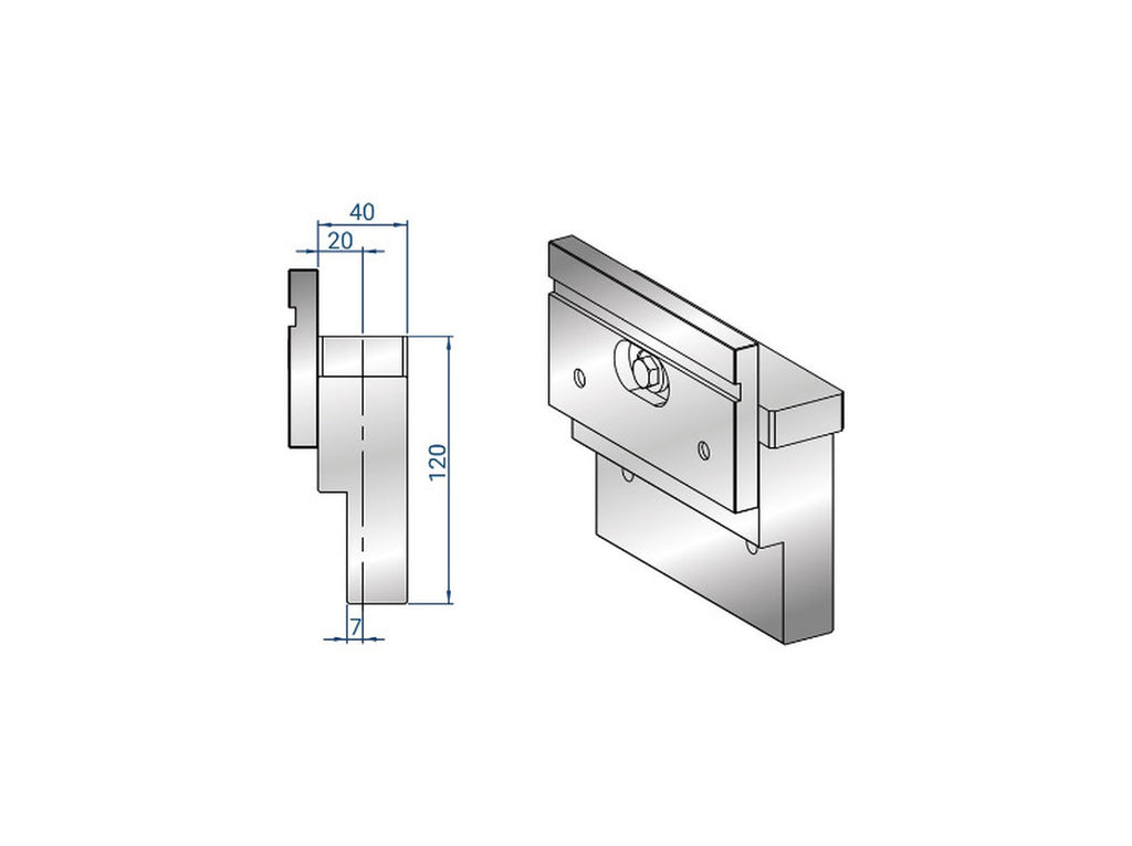 EUROSTAMP Part No. 4411 @ 150mm Heavy Duty Adjustable Intermediate