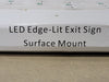 LIGHT FIXTURE INDUSTRIES LED Edge Lit Exit Sign ELRT-Special Green 120/277 VAC