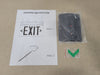 LITHONIA LIGHTING Aluminum Edge Lit LED Emergency Exit Sign EDG 2 G EL M6