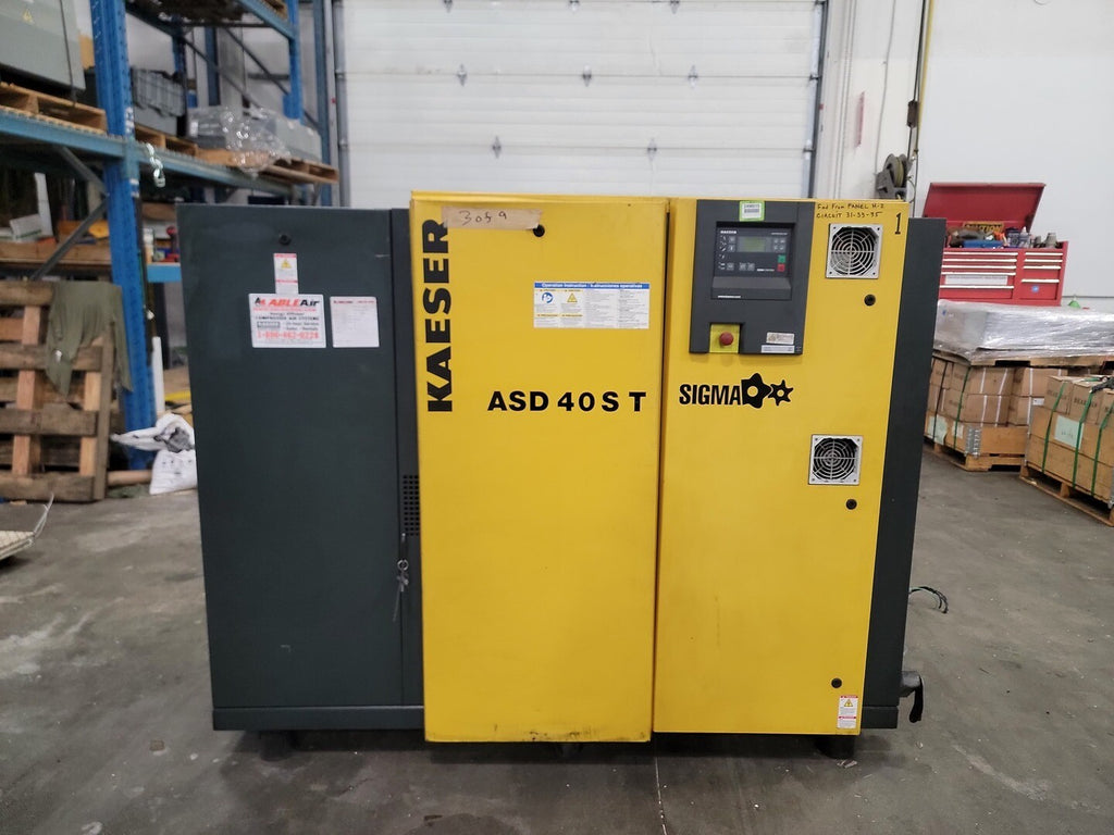 KAESER 40 hp, 106 CFM, 217 psi Rotary Screw Air Compressor ASD 40ST