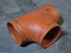 VICTAULIC 6" Grooved End Tee Pipe Fitting Ductile Iron, No. 20