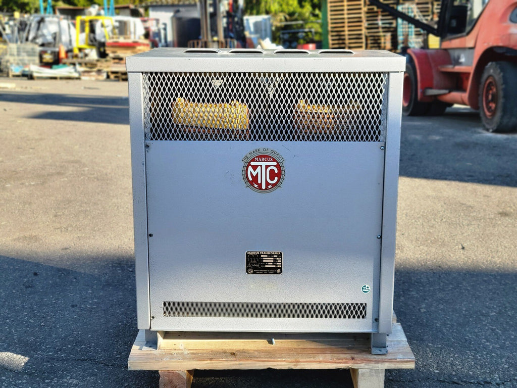 MARCUS TRANSFORMER 112.5 kVA Transformer, 600 Pri. volts, 120/208 Sec. volts 4322