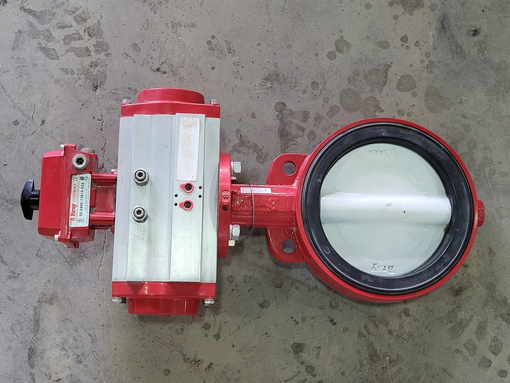 BRAY CONTROLS 30mm Double Acting Air Actuator 921190-11300532 w/ Butterfly Valve Size 800