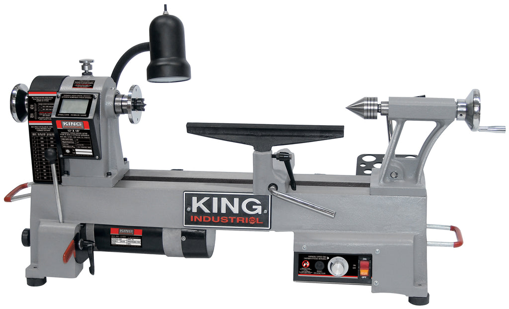 KING CANADA 12" x 18" Variable Speed Wood Lathe No. KWL-1218VS 