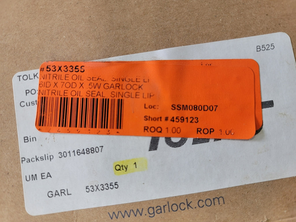 GARLOCK Single Lip Nitrile Oil Seal 21086-3355