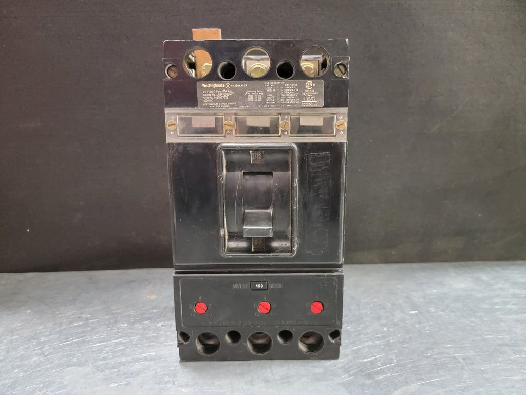 WESTINGHOUSE 400 Amp 3 Pole Circuit Breaker LB3400FB