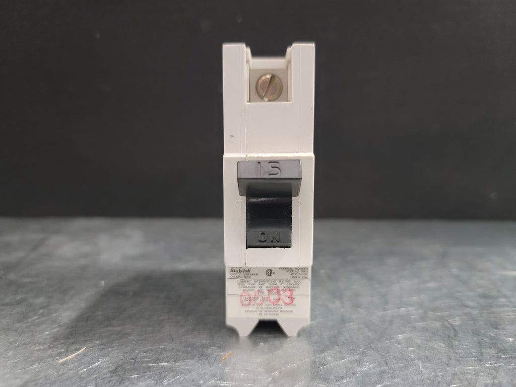 FEDERAL PIONEER 15 Amp 1 Pole Circuit Breaker NA115