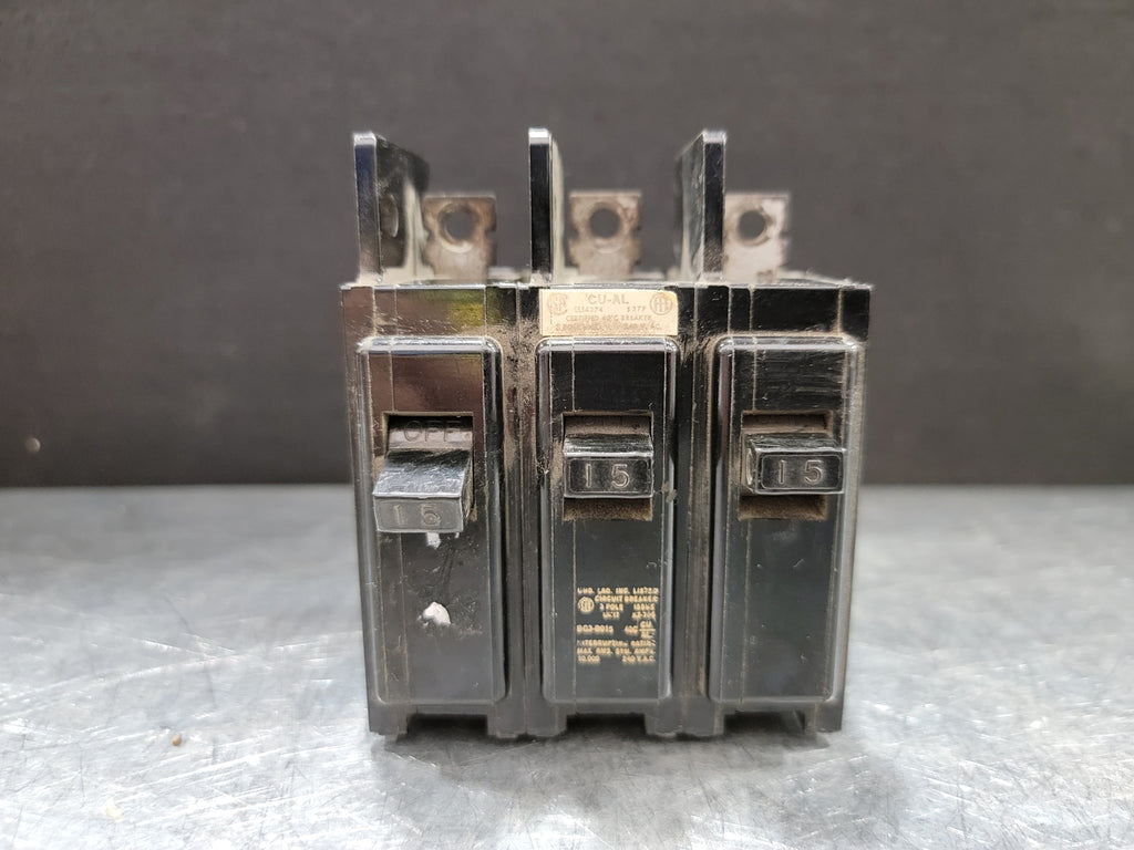 SIEMENS 15 Amp 3 Pole Circuit Breaker BG3-B015