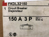 FEDERAL PIONEER 150 Amp 3 Pole Circuit Breaker FKDL32150