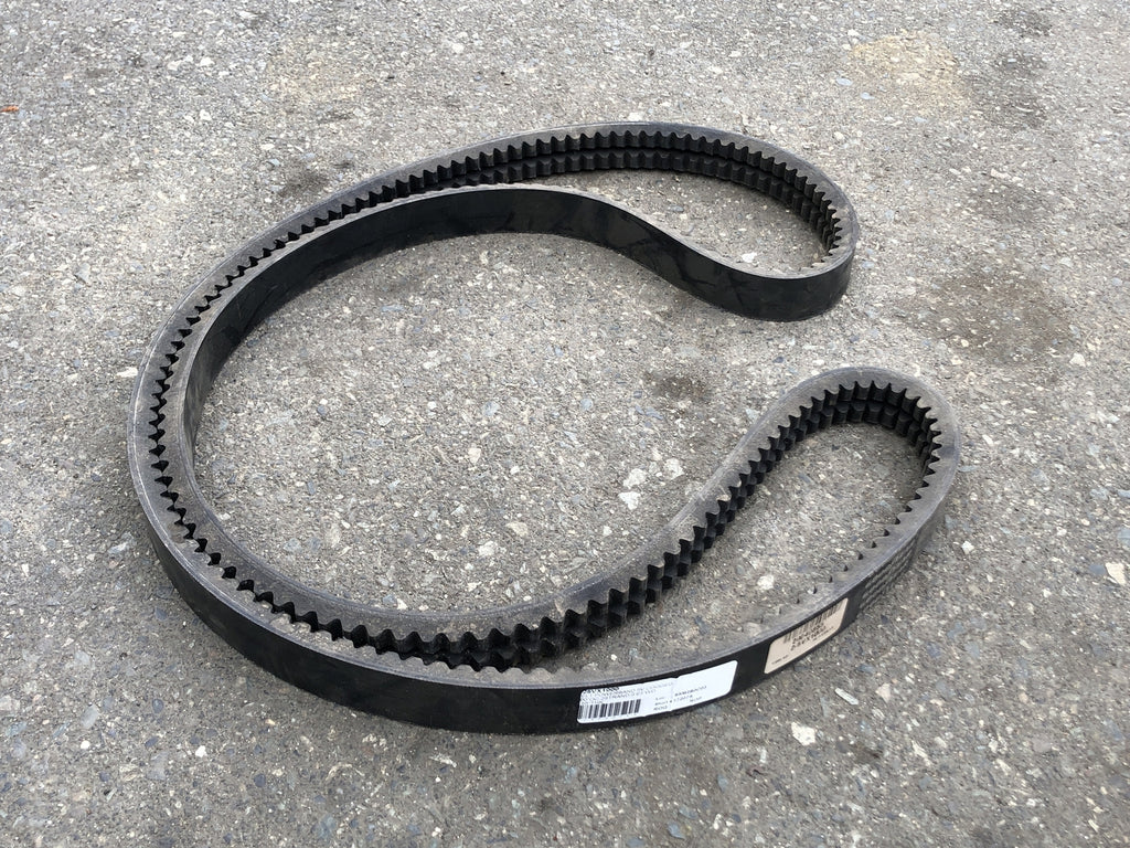 100" OC, 0.63" WD, 0.55" THK, 2-Strand, Cogged Wedge V-Belt No. 25VX1000