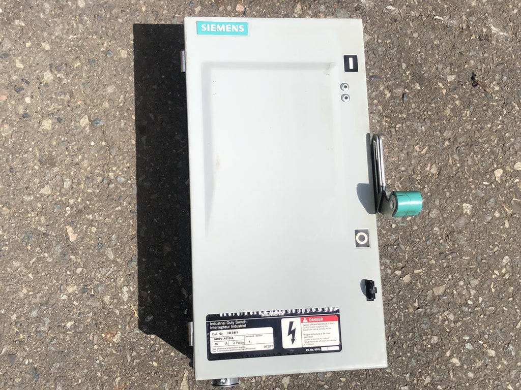 SIEMENS 30 Amp Industrial Duty Switch ID361