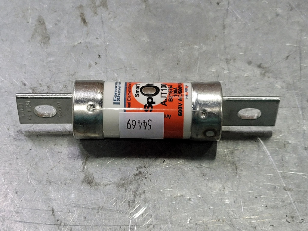 MERSEN 100 Amp Class J Time Delay Fuse AJT100