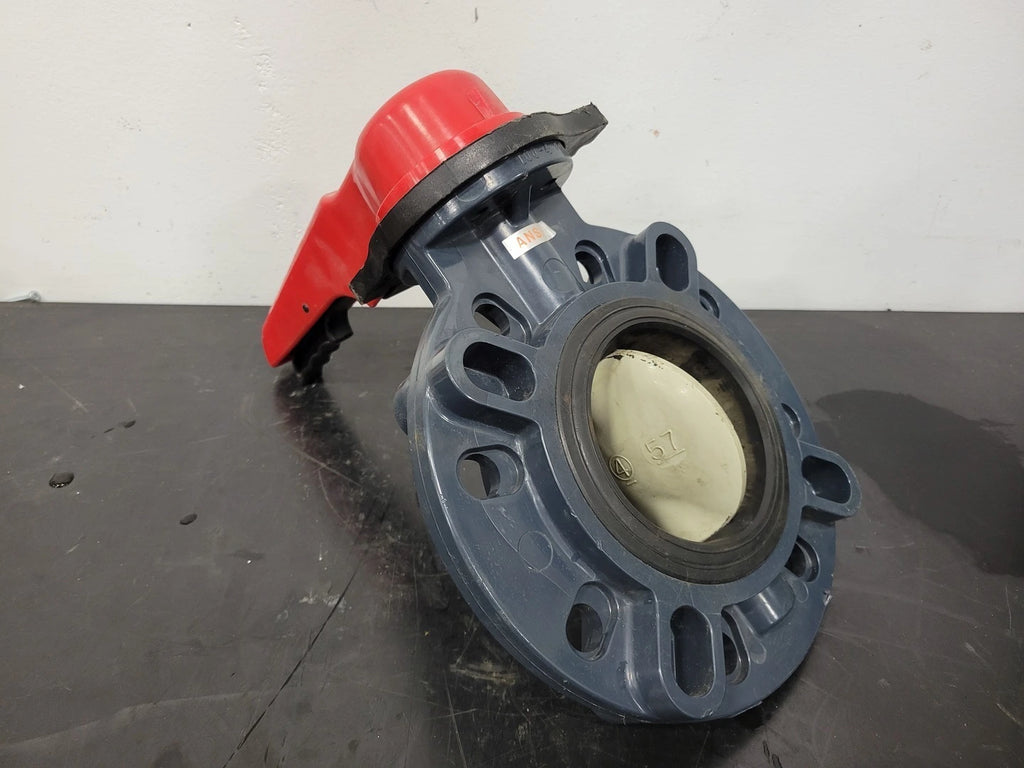 ASAHI 4" Wafer Type PVC Butterfly Valve 