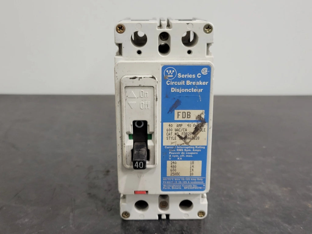 WESTINGHOUSE 40 Amp 2 Pole Circuit Breaker FDB2040