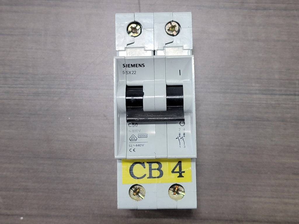 50 Amp 2 Pole Circuit Breaker 5SX22-C50