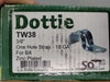 DOTTIE 3/8" 1-Hole BX Conduit Strap Zinc Plated TW38 (Box of 50)