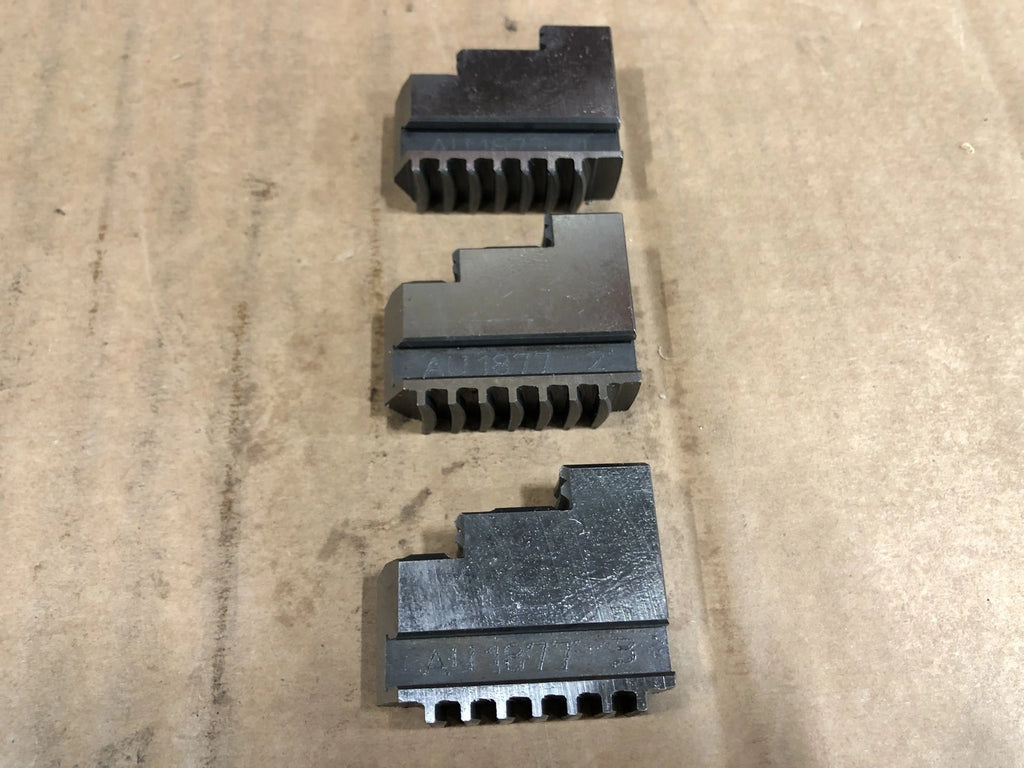 Lathe Chuck Top Jaws Set of 3