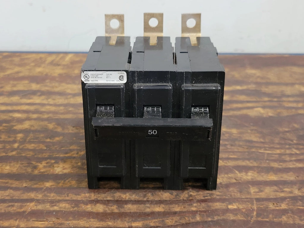 EATON 50 Amp, 3 Pole, 240 volts Circuit Breaker BAB3050H