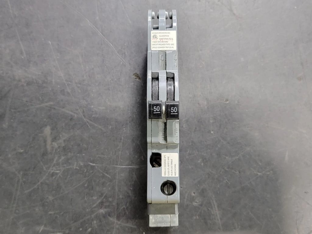 UNIQUE BREAKERS INC 50 Amp, 2 Pole, 120/240 volts Circuit Breaker UBIZ250