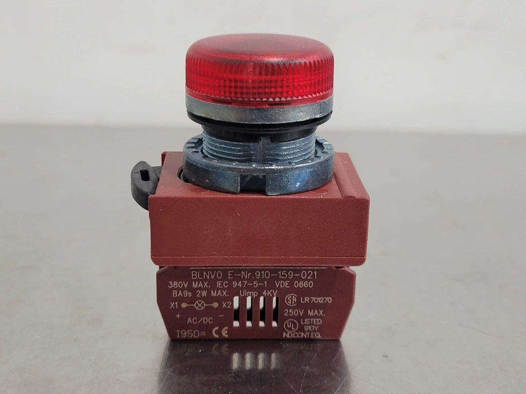 AEG Red Pilot light BML-KR-A w/ 380 Volts Socket BLNV0E-Nr.910-159-021