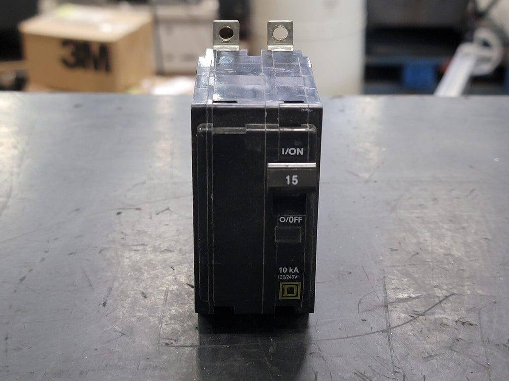 SQUARE D 15 Amp, 2 Pole, 120/240 volts Circuit Breaker QOB215