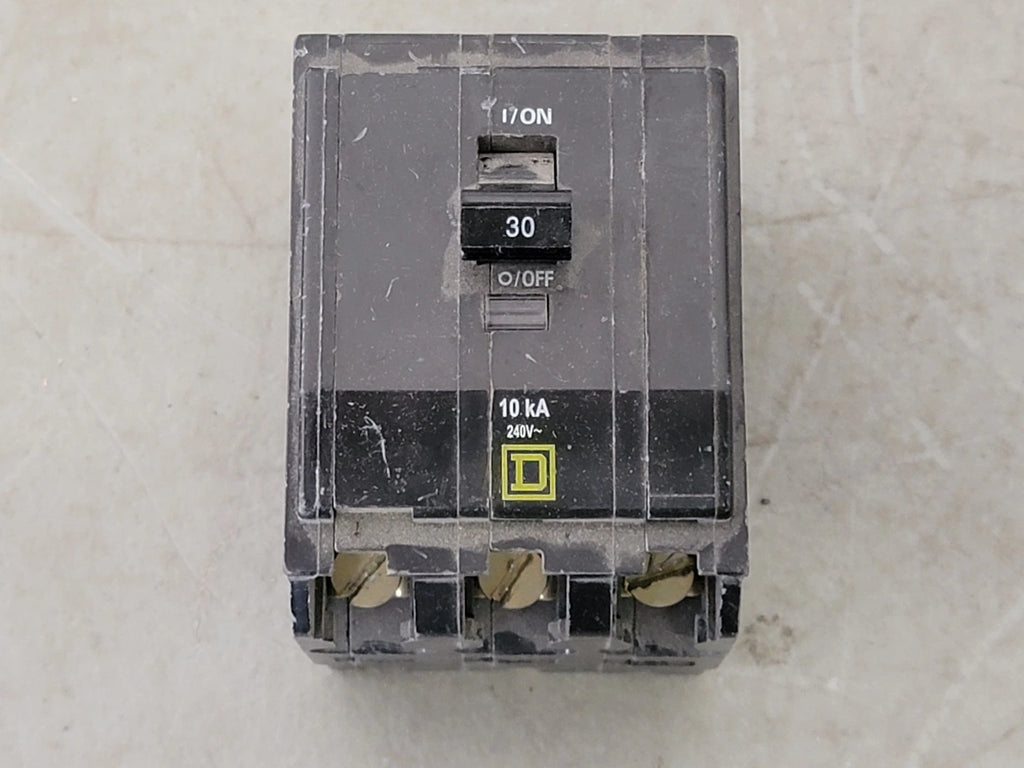 SQUARE D 30 Amp, 3 Pole, 240 volts Circuit Breaker