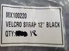 VELCRO Black Strap 1" x 12" MX100220 (Box of 18)