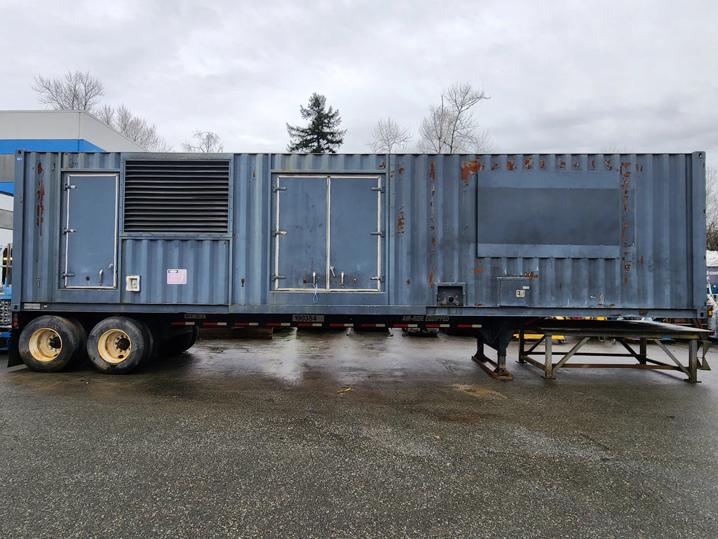 MTU/MARATHON Genset 860 kW 480V Diesel Container w/ Chassis 