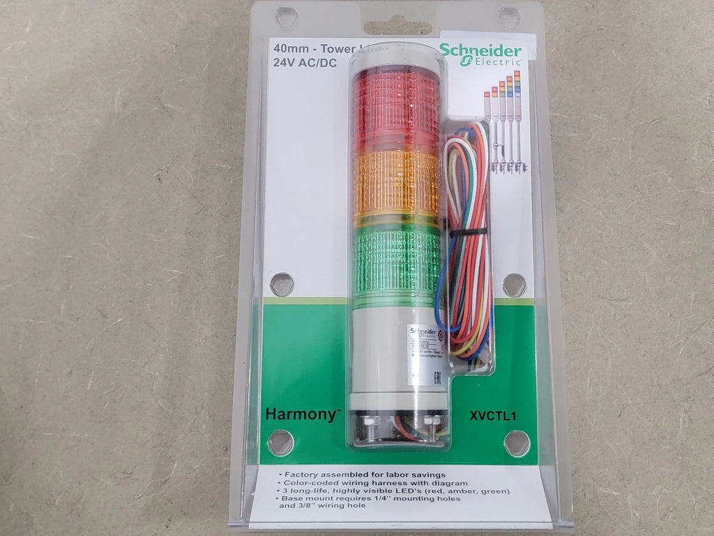 SCHNEIDER ELECTRIC 40mm 24V AC/DC Monolithic Precabled Tower Light XVC4B3K