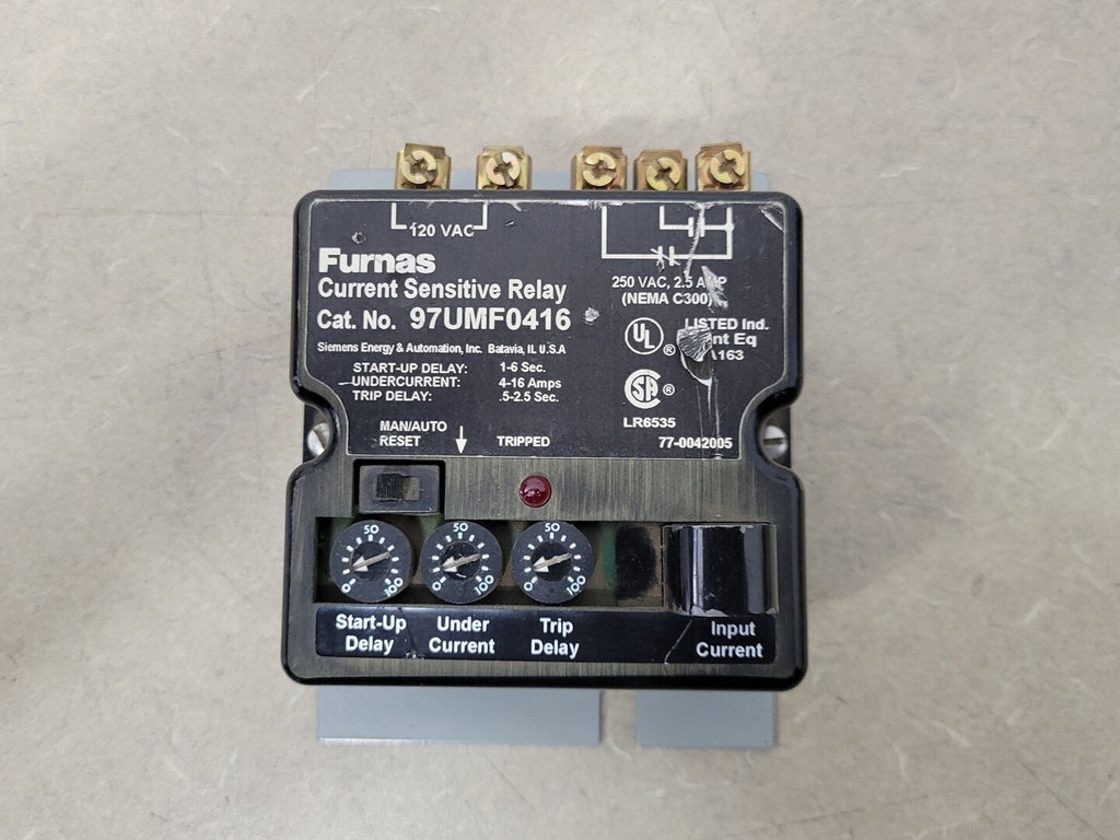 SIEMENS 4-16 Amp Current Sensitive Relay 97UMF0416