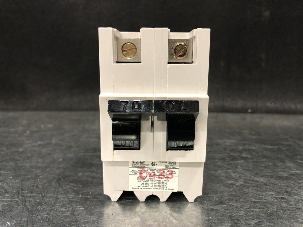 FEDERAL PIONEER 70 Amp 2 Pole Circuit Breaker NB270